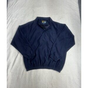 Forrester's 1/4 Snap Jacket Men's Large Navy Blue Golf Pullover Windbreaker